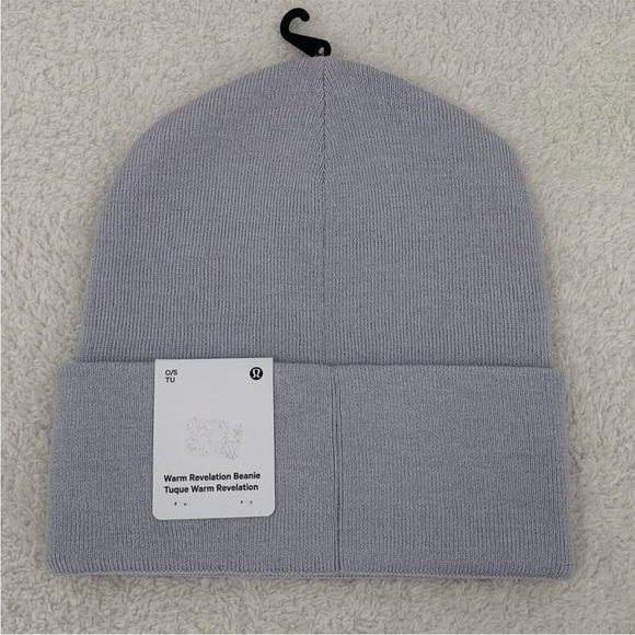 Lululemon Warm Revelation Beanie Hat Serene Blue/Sunburst Orange One Size Unisex main image 4